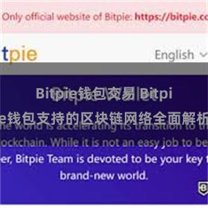 Bitpie钱包交易 Bitpie钱包支持的区块链网络全面解析