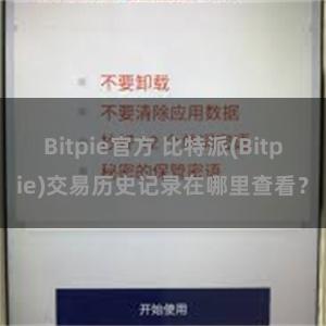 Bitpie官方 比特派(Bitpie)交易历史记录在哪里查看？