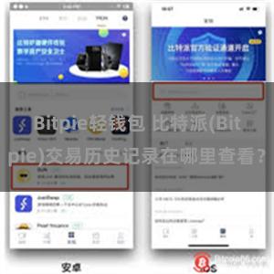 Bitpie轻钱包 比特派(Bitpie)交易历史记录在哪里查看？